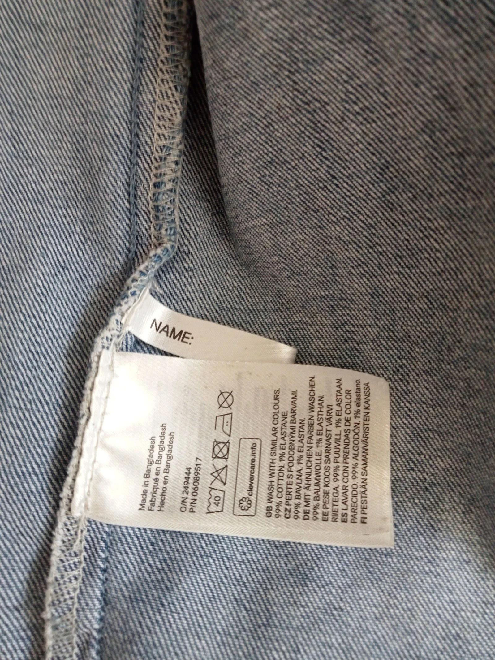 Casaco jeans infantil – photo 6